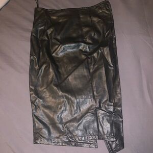 Noisy may Black Asymmetrical Pencil Skirt